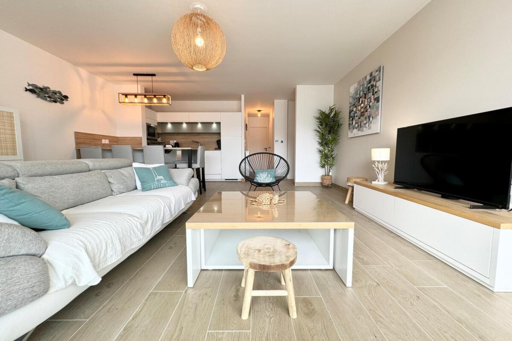 T3 De Standing Plein Bourg - 100m Des Plages Apartment
